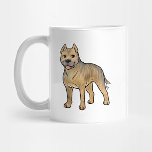 Dog - American Staffordshire Terrier - Cropped Fawn Brindle Mug